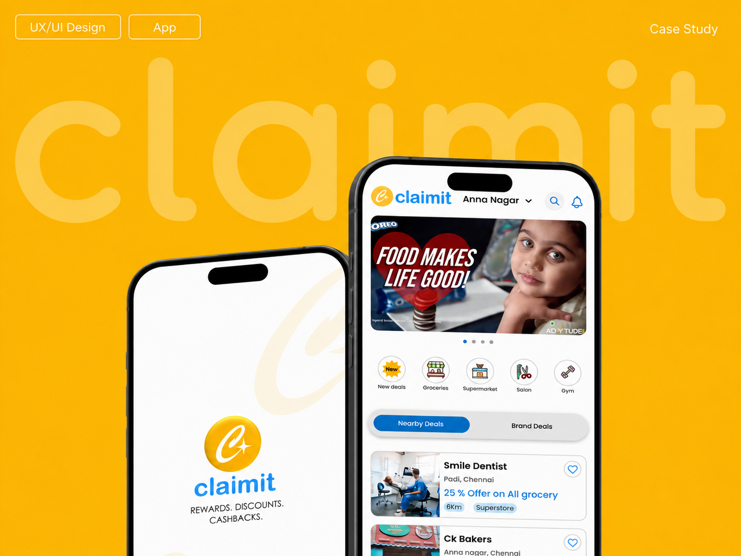 ClaimIt mobile app case study preview