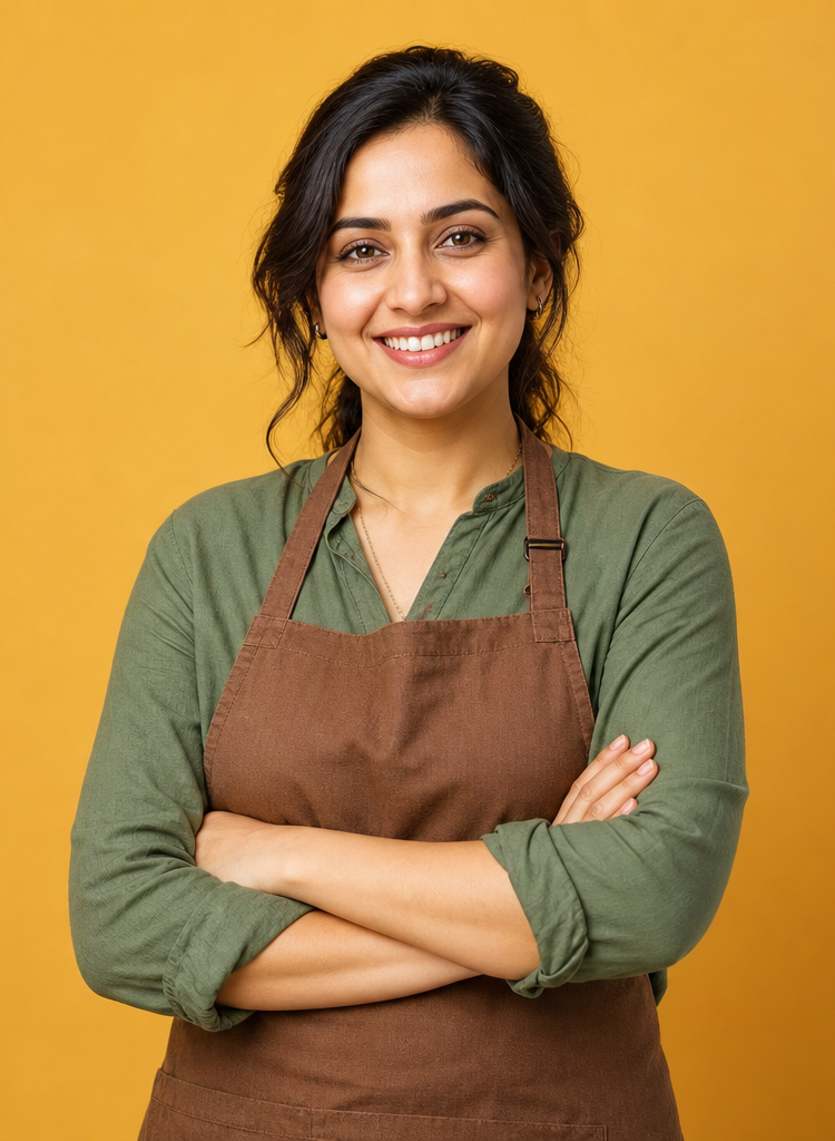 Neha Sharma, a local café owner