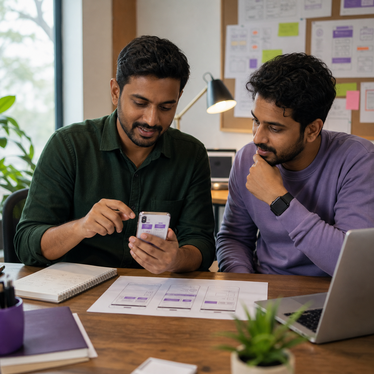 Small business owner using a custom mobile app built by Appy Design
